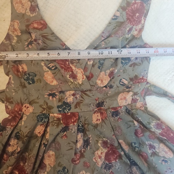 Vintage Forever 21 Garden Floral Mini Dress Women's 10 - Picture 4 of 8